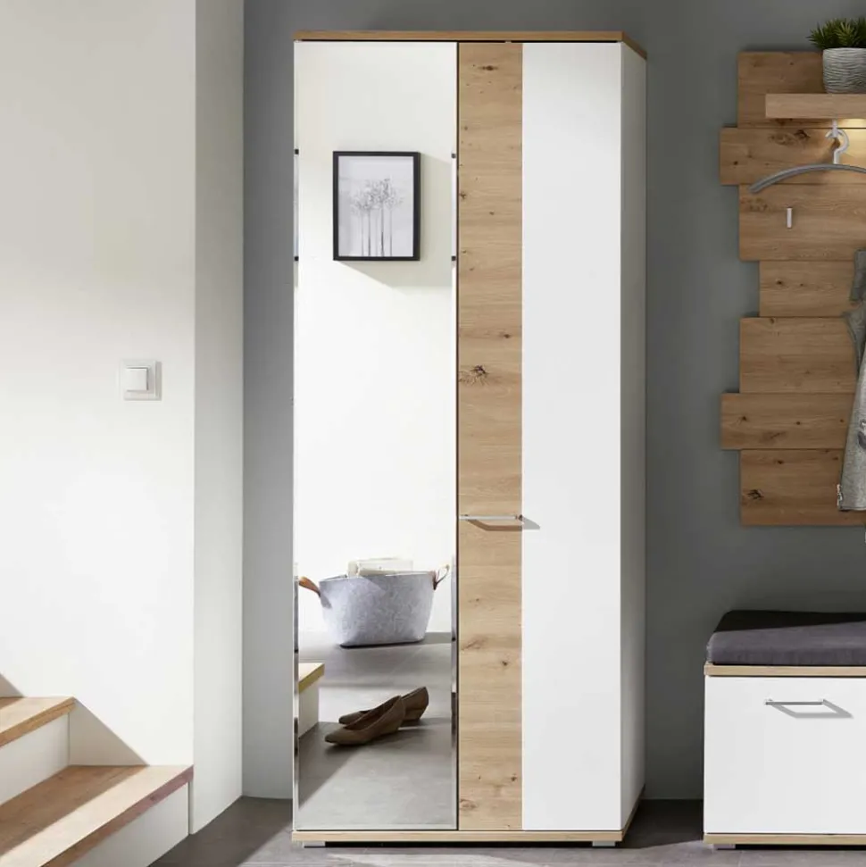 80x200x38 cm Garderobenschrank mit zwei Türen - Symbrosia