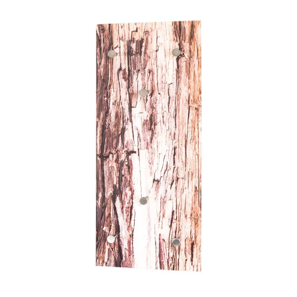 30x90x5 cm Glas Hängegarderobe mit Druck - Ineke