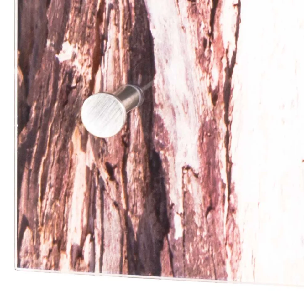 30x90x5 cm Glas Hängegarderobe mit Druck - Ineke