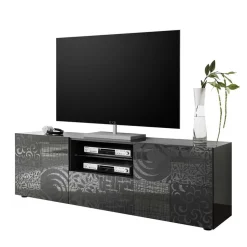 181x57x42 cm Hochglanz TV Element in Grau - Ipatal I