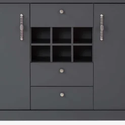 104x169x45 cm Hohe Kommode mit Flaschenfächern - Lionel