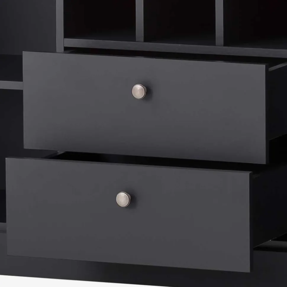 104x169x45 cm Hohe Kommode mit Flaschenfächern - Lionel