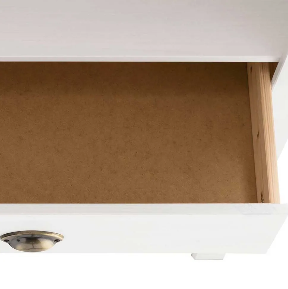 75x205x40 cm Landhausregal in Weiß - Canarius