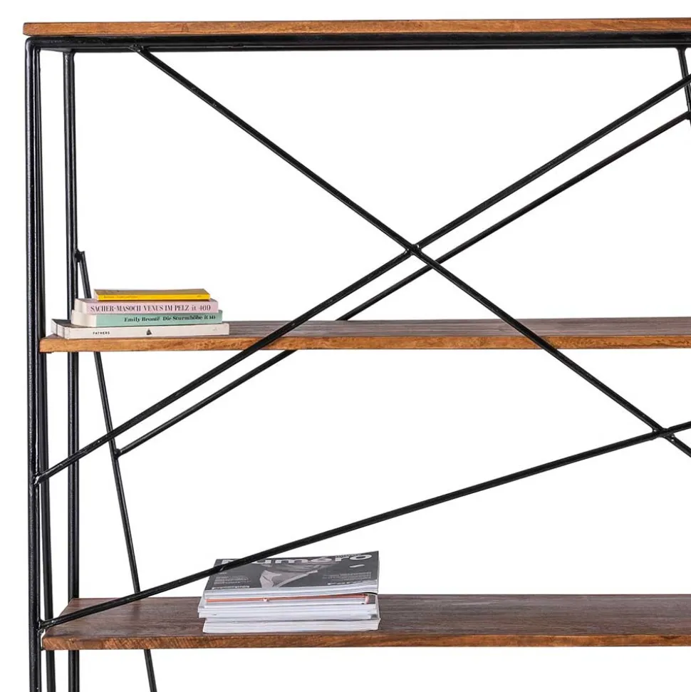 120x202x60 cm Regal mit Schreibtisch im Loft Style - Offia