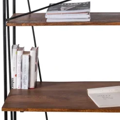 120x202x60 cm Regal mit Schreibtisch im Loft Style - Offia