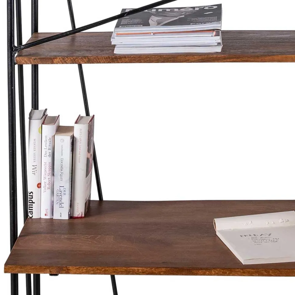 120x202x60 cm Regal mit Schreibtisch im Loft Style - Offia