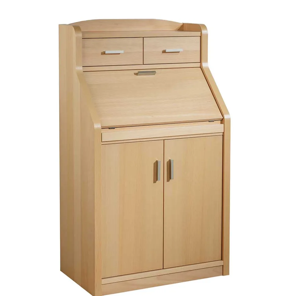 67x120x44 cm Schranksekretär in Buche Natur - Tablona