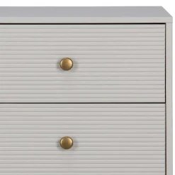 94x91x52 cm Skandi Kommode in Grau - Huvina