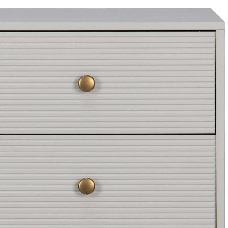 94x91x52 cm Skandi Kommode in Grau - Huvina