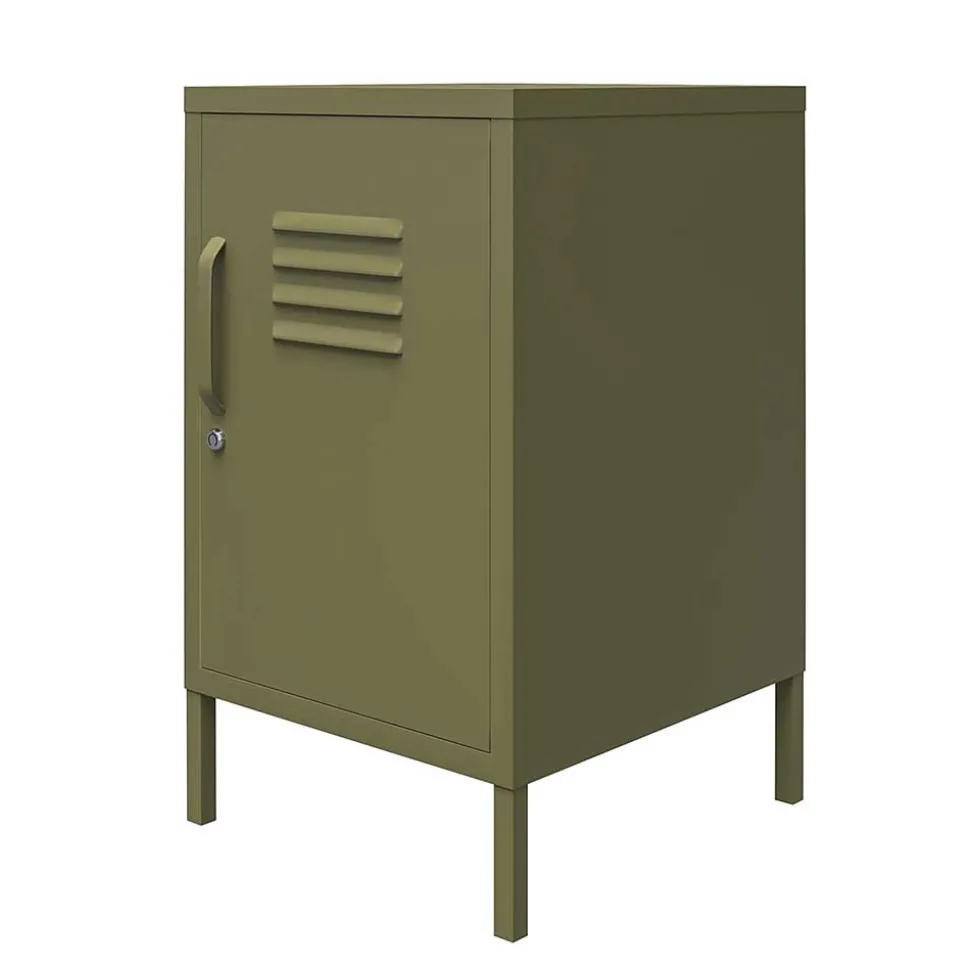 38x69x40 cm 1-türige Kommode in Oliv Grün - Austral