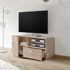 121x57x42 cm TV Board in Dekor Eiche Sonoma - Bielvas