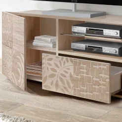 121x57x42 cm TV Board in Dekor Eiche Sonoma - Bielvas