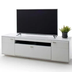 195x60x51 cm TV Board Unterschrank in Weiß - Hazime