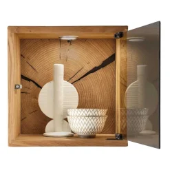 34x34x20 cm Wandvitrine in Wildeiche - Acapella