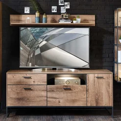 175x75x48 cm Wohnzimmer Sideboard in Holzoptik - Xindus