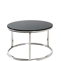 60x36x60 Couchtisch aus Schwarzglas - Zyaman