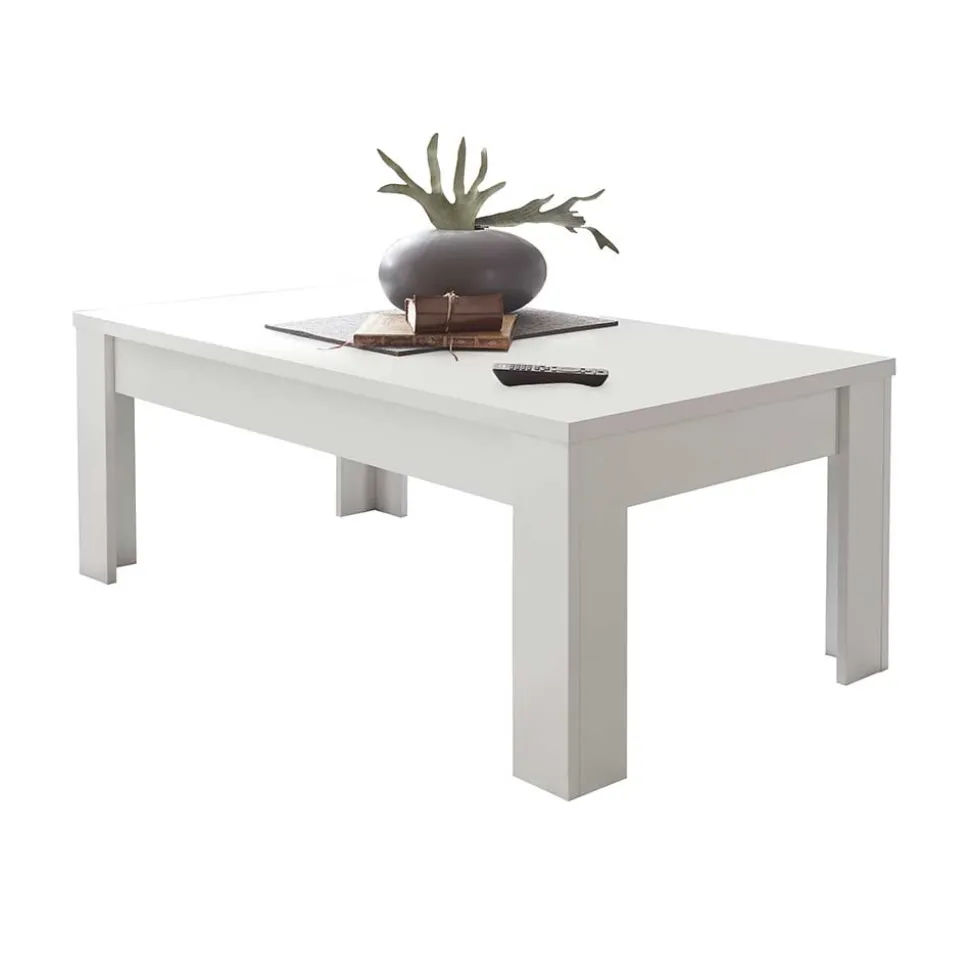 122x45x65 Couchtisch in Weiß lackiert - Mikes