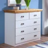 106x91x50 Country Style Kommode zweifarbig - Sibiuta