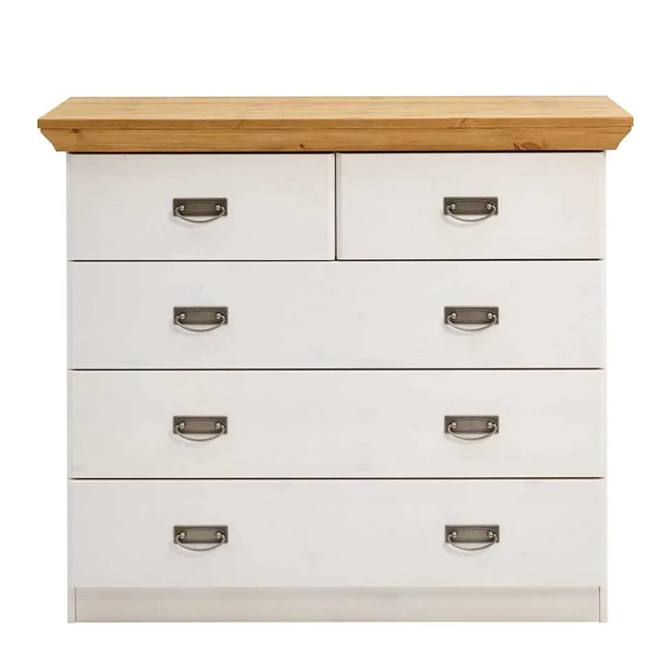 106x91x50 Country Style Kommode zweifarbig - Sibiuta