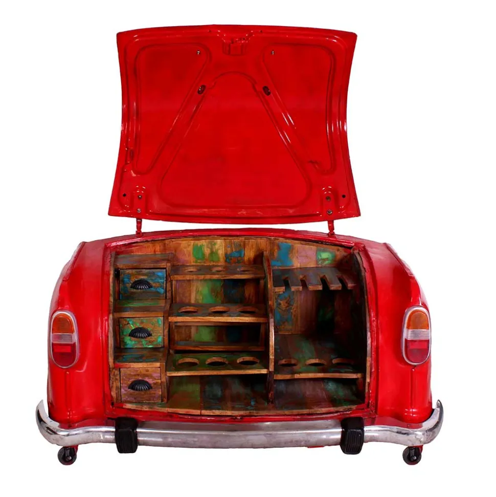 168x80x72 Design Bar Schrank in Auto Optik - Rabbia