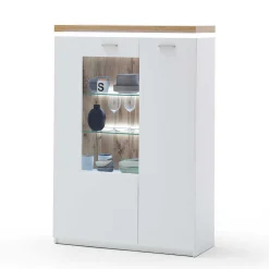98x143x38 Design Highboard mit Beleuchtung LED - Caldri