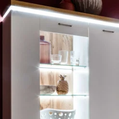 98x143x38 Design Highboard mit Beleuchtung LED - Caldri