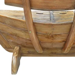 145x99x65 Design Holzbank in Boot Optik - Teako