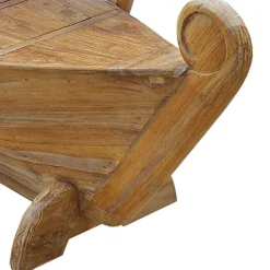 145x99x65 Design Holzbank in Boot Optik - Teako