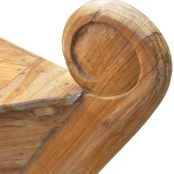 145x99x65 Design Holzbank in Boot Optik - Teako