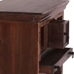 78x85x48 Design Küchenwagen aus Recyclingholz - Solapura