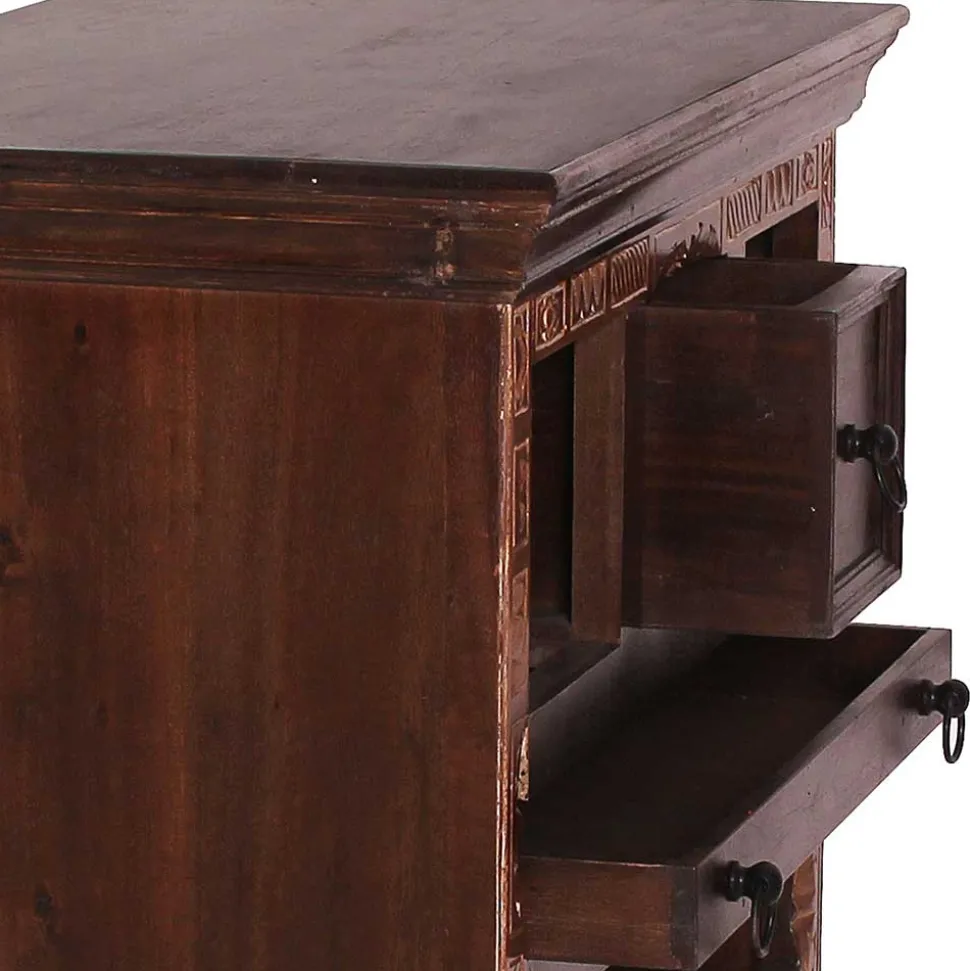 78x85x48 Design Küchenwagen aus Recyclingholz - Solapura