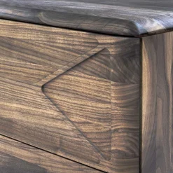 120x78x40 Design Kommode aus Nussbaum - Rivossa