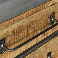 150x66x43 Design Kommode im Zugwaggon Look - Bahiro