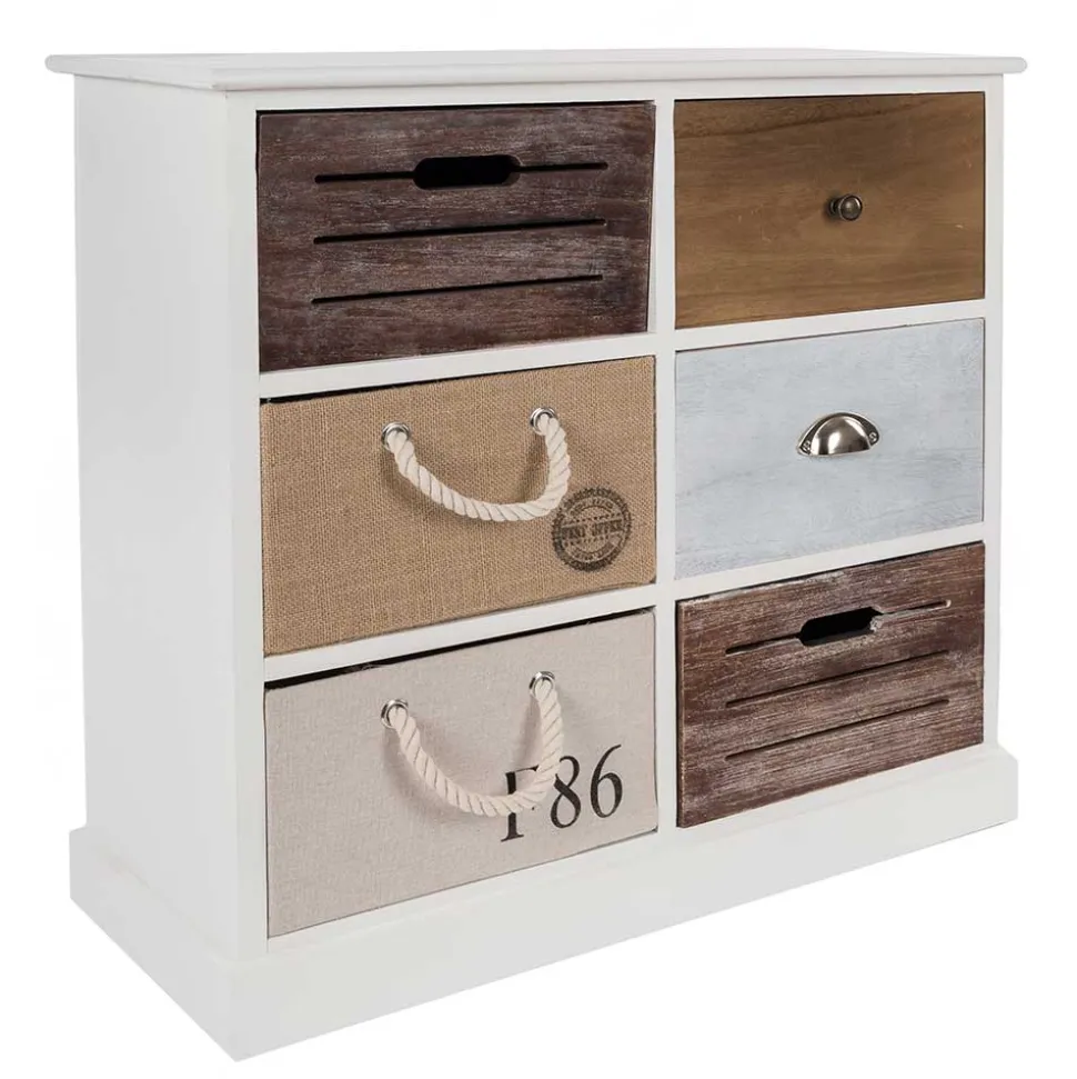 70x72x30 Design Kommode mit sechs Schubladen - Amare