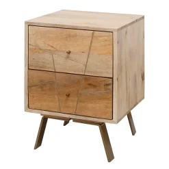 40x56x40 Design Nachttisch mit Schubladen - Geyco