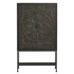 110x190x45 Design Schrank mit Schnitzereien - Jenn