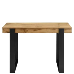 110x76x50 Design Schreibtisch in Eiche & Schwarz - Flossi