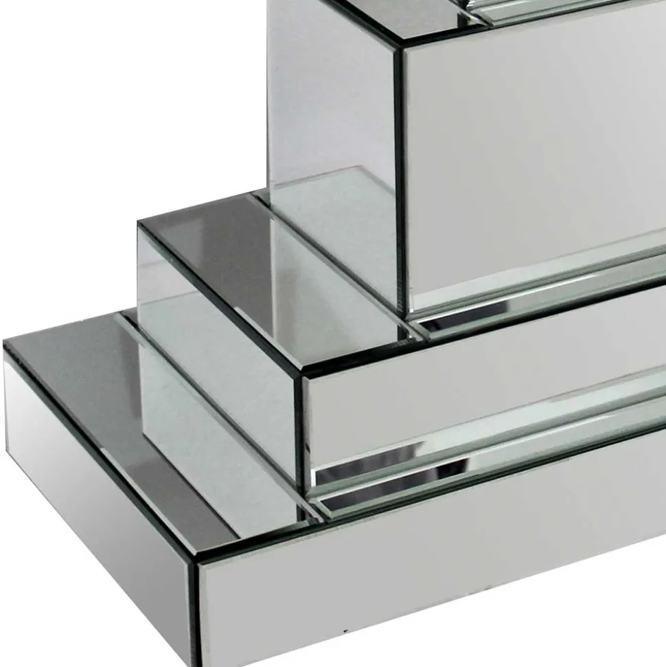 119x80x33 Designer Konsolentisch im Spiegel Look - Odalfro