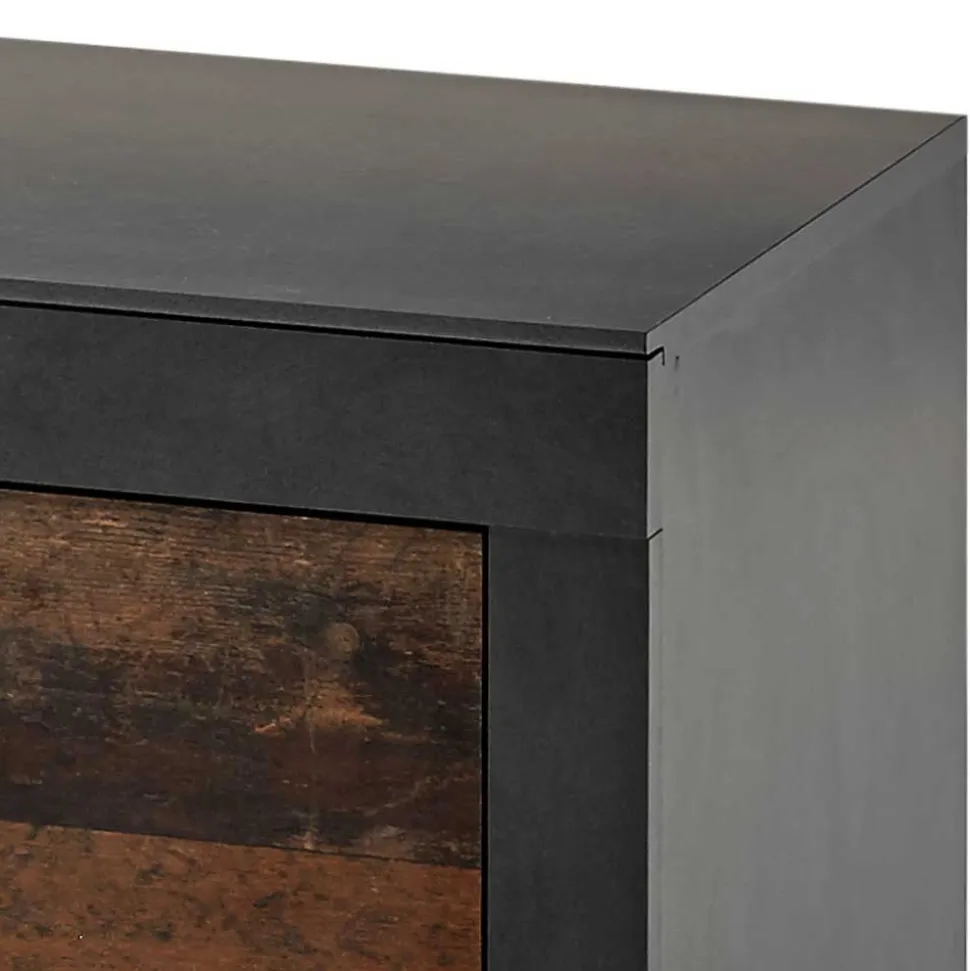 80x44x42 Dielenbank mit Klappe & Sockelgestell - Timuras