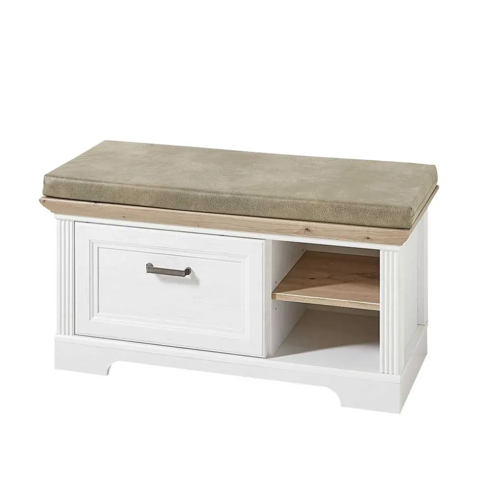 93x49x41 Dielenbank mit Stauraum - Nurelcas