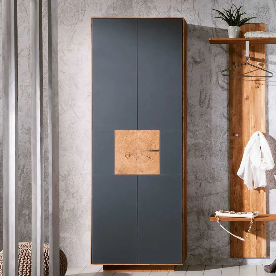 72x198x37 Dielenschrank in Anthrazit - Mandrey