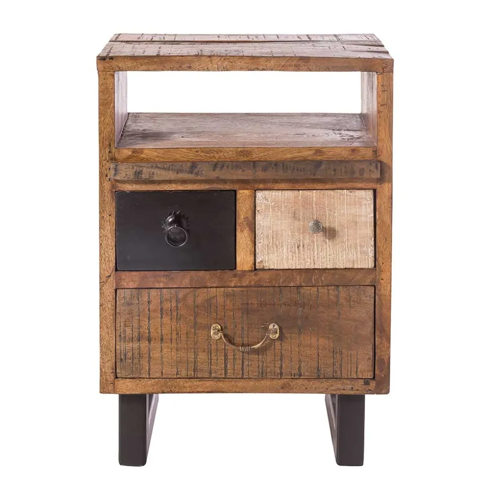 50x75x35 Echtholz Kommode aus Recyclingholz - Bahiro