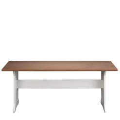 110x45x37 Esszimmerbank in Weiß & Braun - Vatina