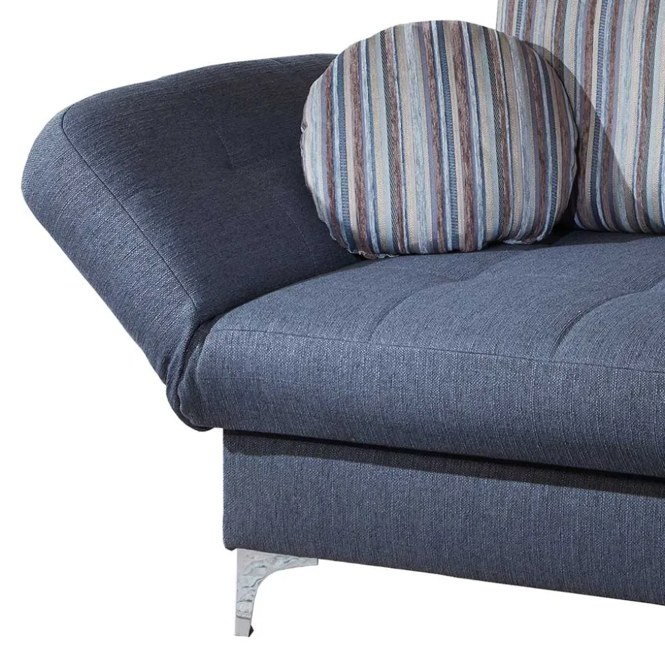 182x79x86 Federkern Schlafsofa in Blau - Curtici