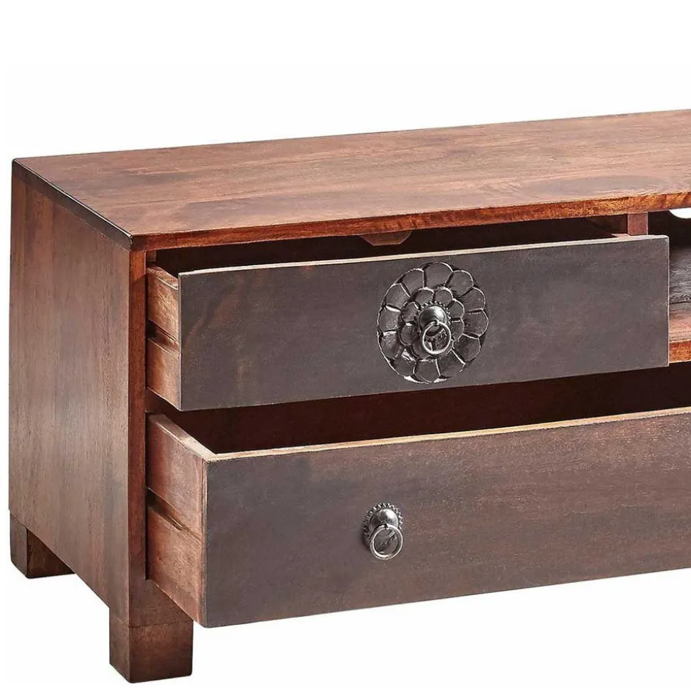 150x40x40 Fernsehkommode aus Akazie mehrfarbig - Welina