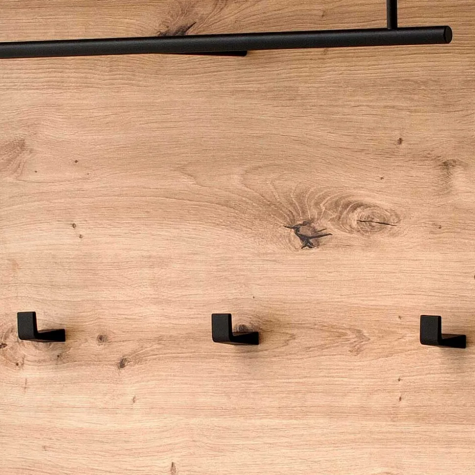 85x122x27 Garderobe in Eiche Nachbildung - Larinca