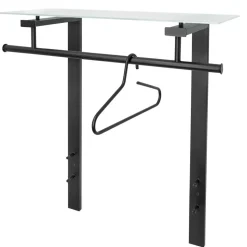 80x90x33 Garderobe mit Glas Hutboden - Justina