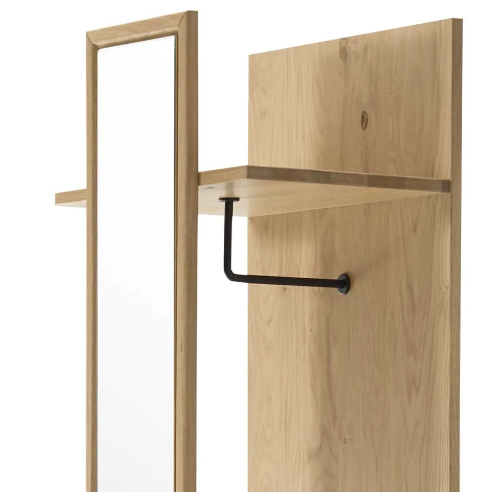 50x198x38 Garderobe mit Spiegel - Vardriva