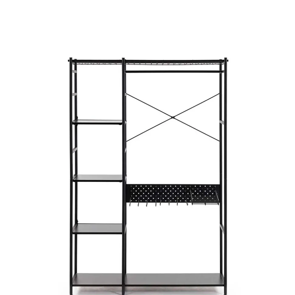 120x182x45 Garderoben Regal mit Stange - Nalisha