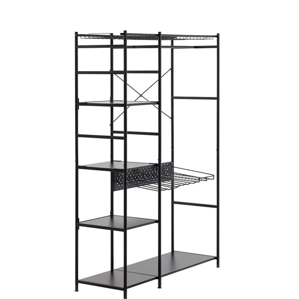 120x182x45 Garderoben Regal mit Stange - Nalisha